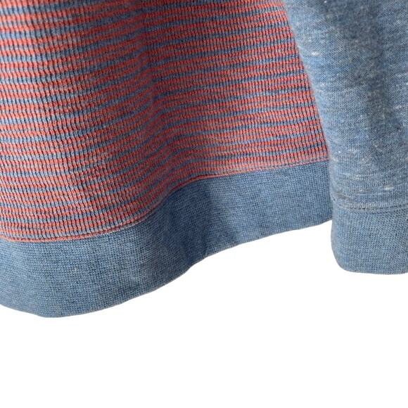 Fish Hippie 1/4 Quarter Zip Pullover Shirt Blue Pink Stripe Mens size XXL - Picture 6 of 8